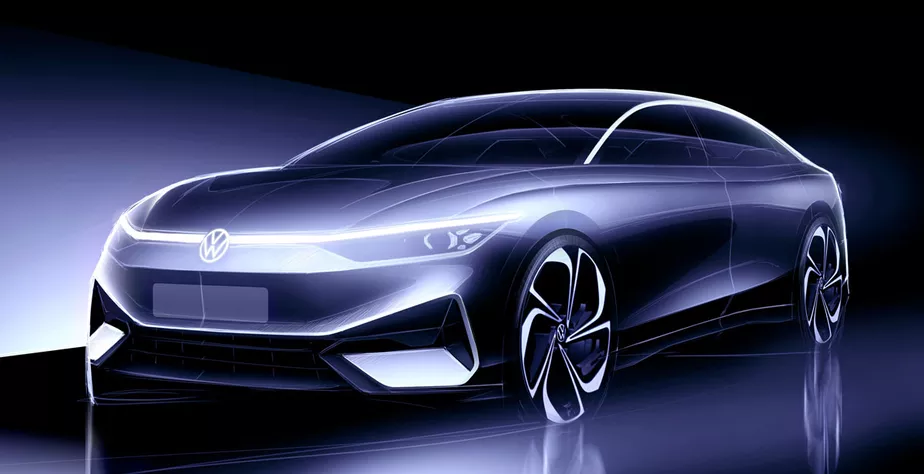 Volkswagen mostra conceito de sedã elétrico que pode ser sucessor do Passat