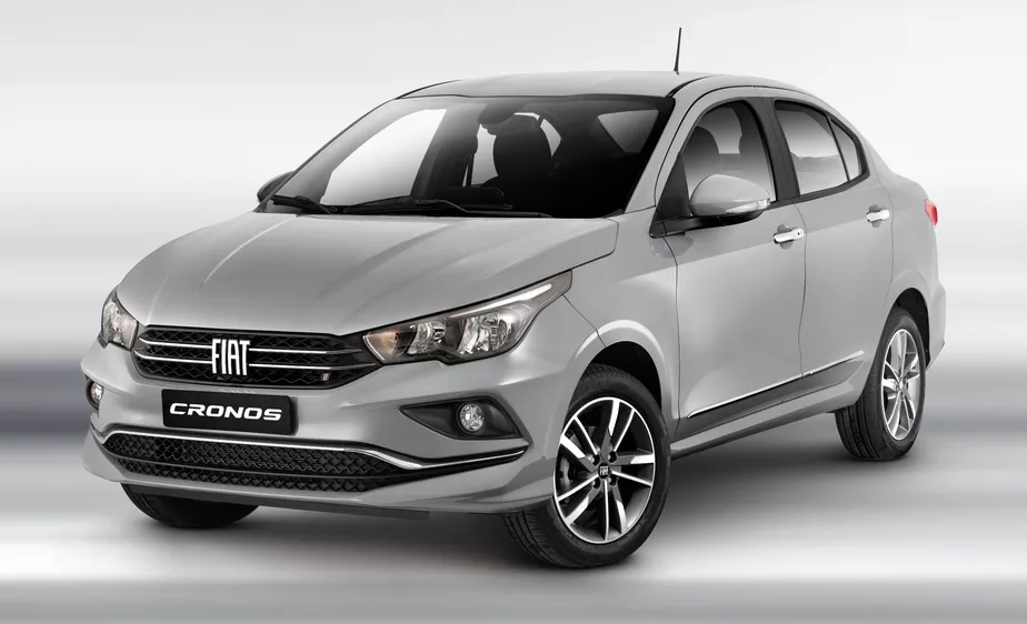 Fiat Cronos 2023 surge na Argentina com câmbio CVT e volante do Pulse