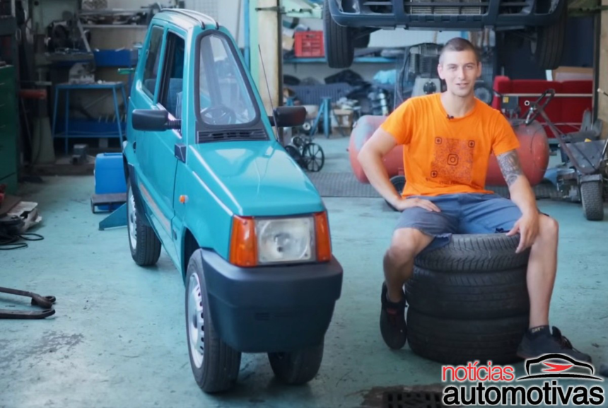 Artesão alarga Fiat Panda em 50 cm e surpreende entusiastas