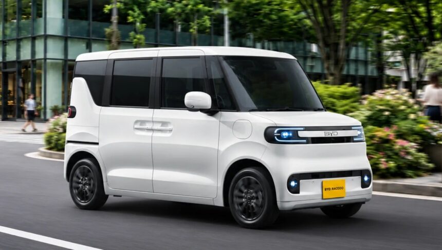 BYD lança Racco no Japão: primeiro kei elétrico com 320 km de alcance