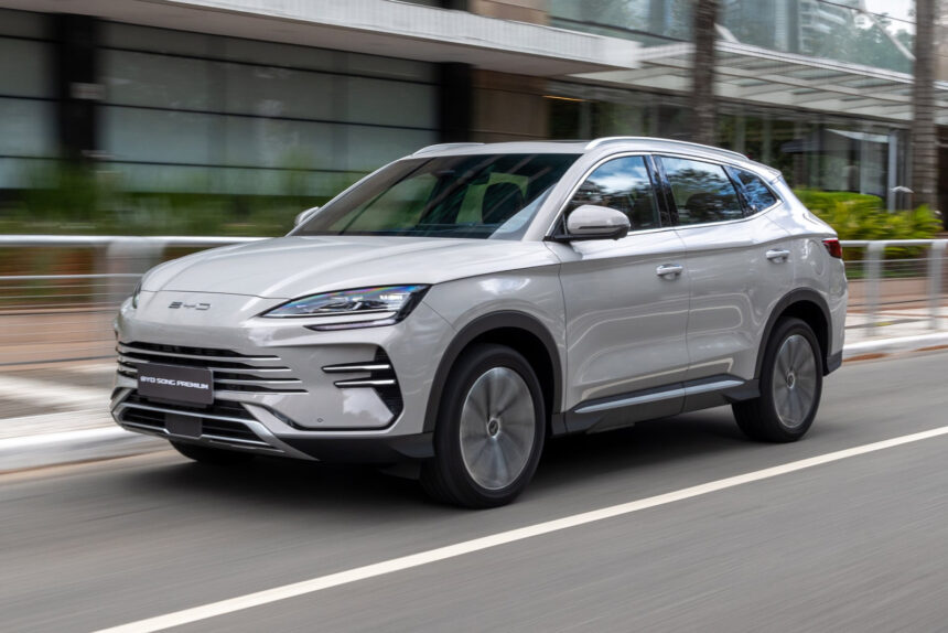BYD Song Plus lidera blindagens no Brasil com 1.069 unidades