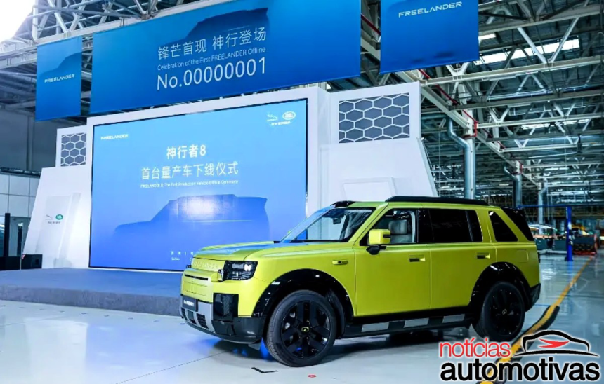 Chery e Land Rover lançam Freelander 8, SUV de seis lugares e 5,18 m