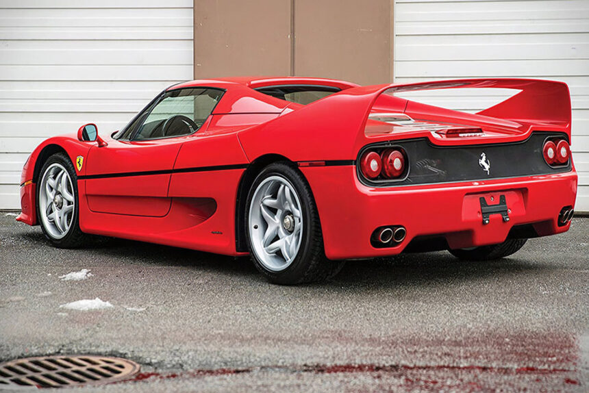 Ferrari F50 de Mike Tyson vai a leilão nos EUA com lance de US$7-9 mi