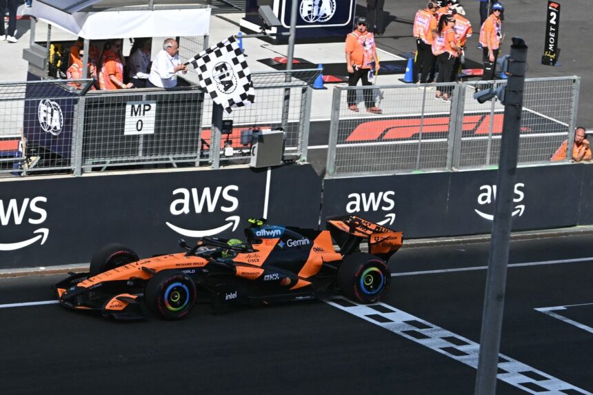 McLaren surpreende: Norris vence em Hungaroring e Mercedes admite avanço