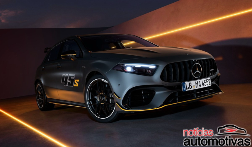 Mercedes-AMG A 45 S estreia edição final com detalhes amarelos