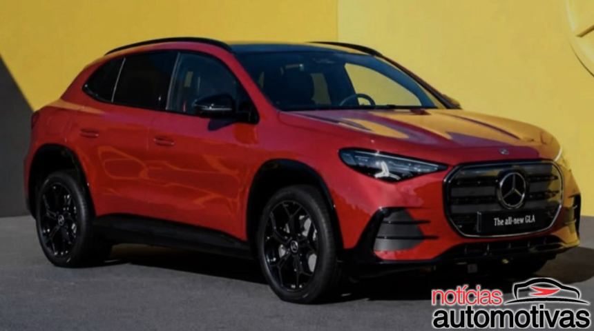 Mercedes revela novo GLA elétrico com faróis estrelados e sem EQA