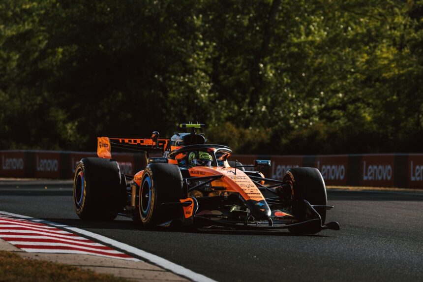 Norris domina treino livre 3 no Hungaroring; Bortoleto fica em 11º