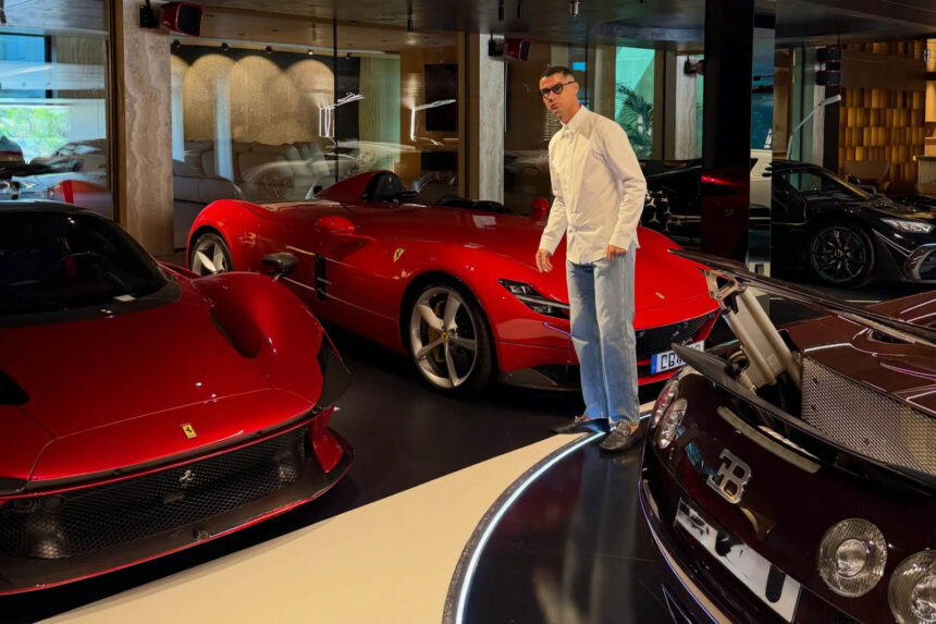 Cristiano Ronaldo revela coleção de carros de luxo avaliada em R$ 118 mi