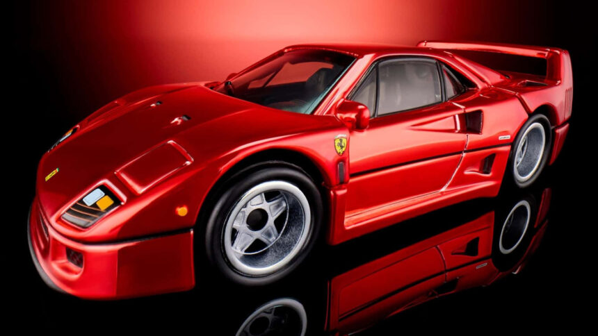 Hot Wheels libera Ferrari F40 1:64 exclusiva do RLC em 18 de agosto