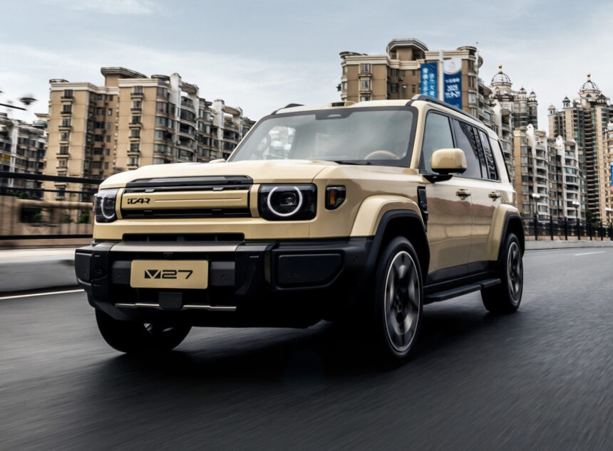 iCAUR desembarca no Brasil em 2027 com SUV V27 estilo Defender