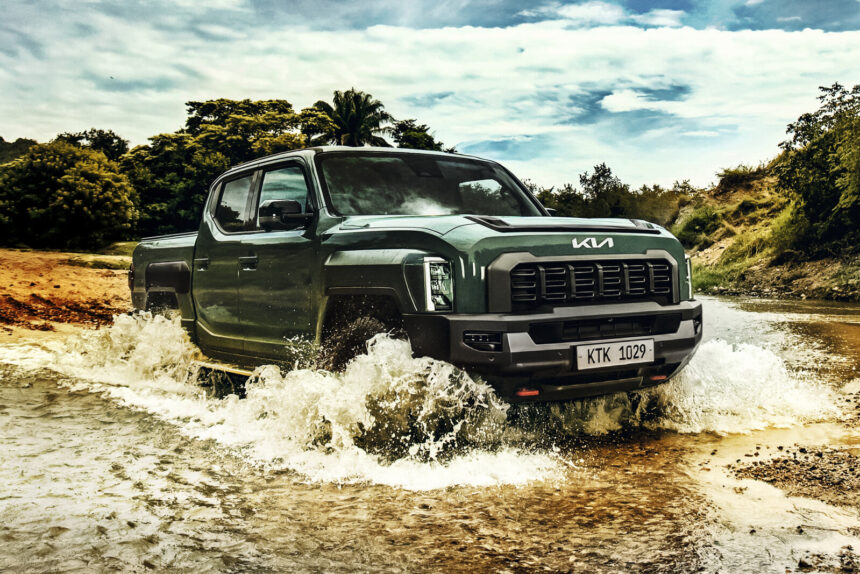 Kia lança Tasman: picape diesel 2.2 por R$ 249.990 com visual polêmico