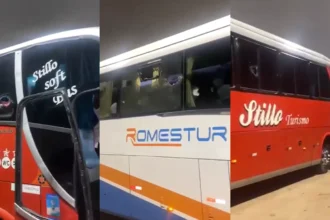 Ônibus do Ore Comigo são apedrejados na BR-040 em Nova Lima