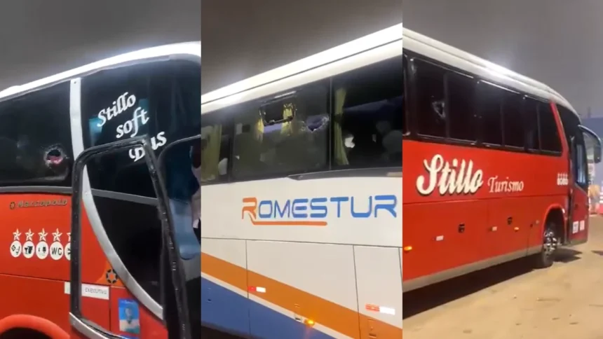 Ônibus do Ore Comigo são apedrejados na BR-040 em Nova Lima