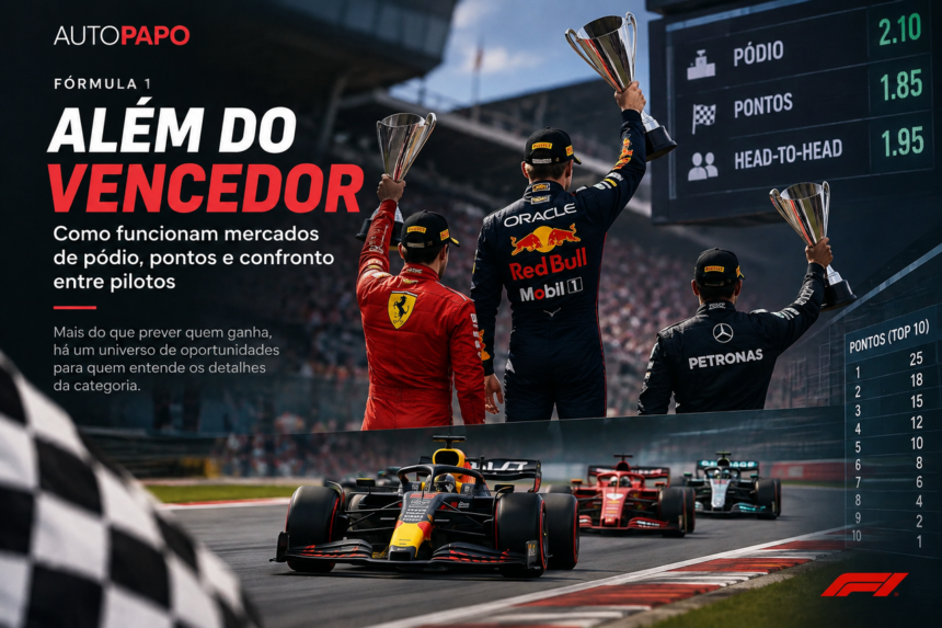 Aposte além do vencedor: entenda pódio, pontos e duelos na F1