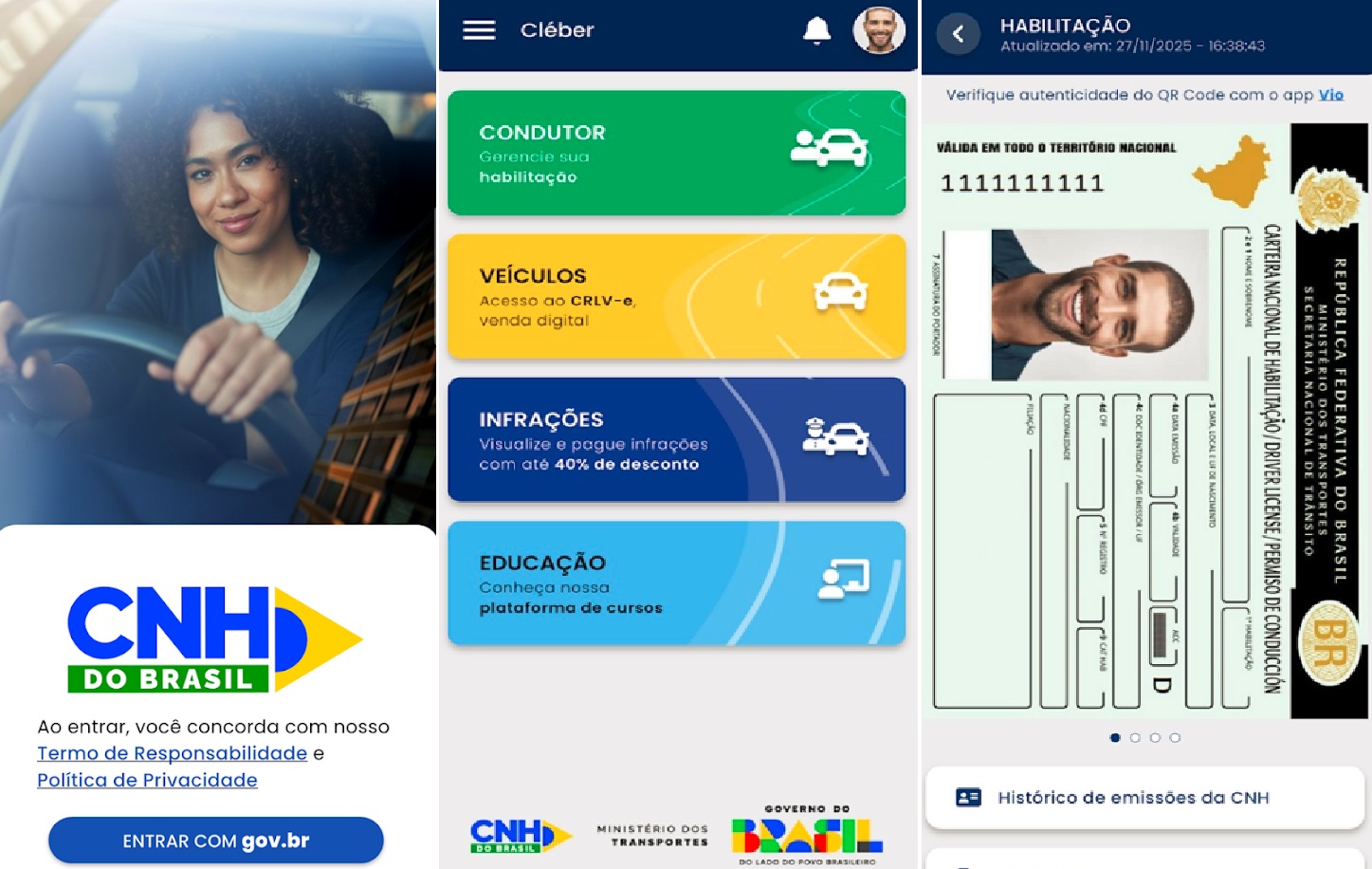 Baixe CNH do Brasil: app reúne CNH, CRLV, pedágios e transferência