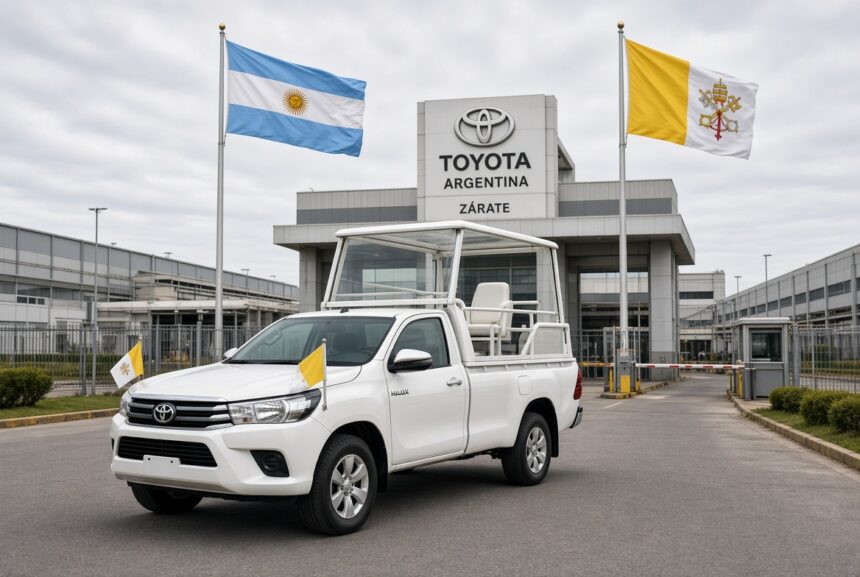 Toyota adapta duas Hilux como papamóveis para visita papal à Argentina