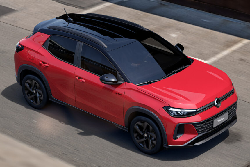 VW Tera 2027 estreia câmbio automático de 8 marchas e motor 200 TSI