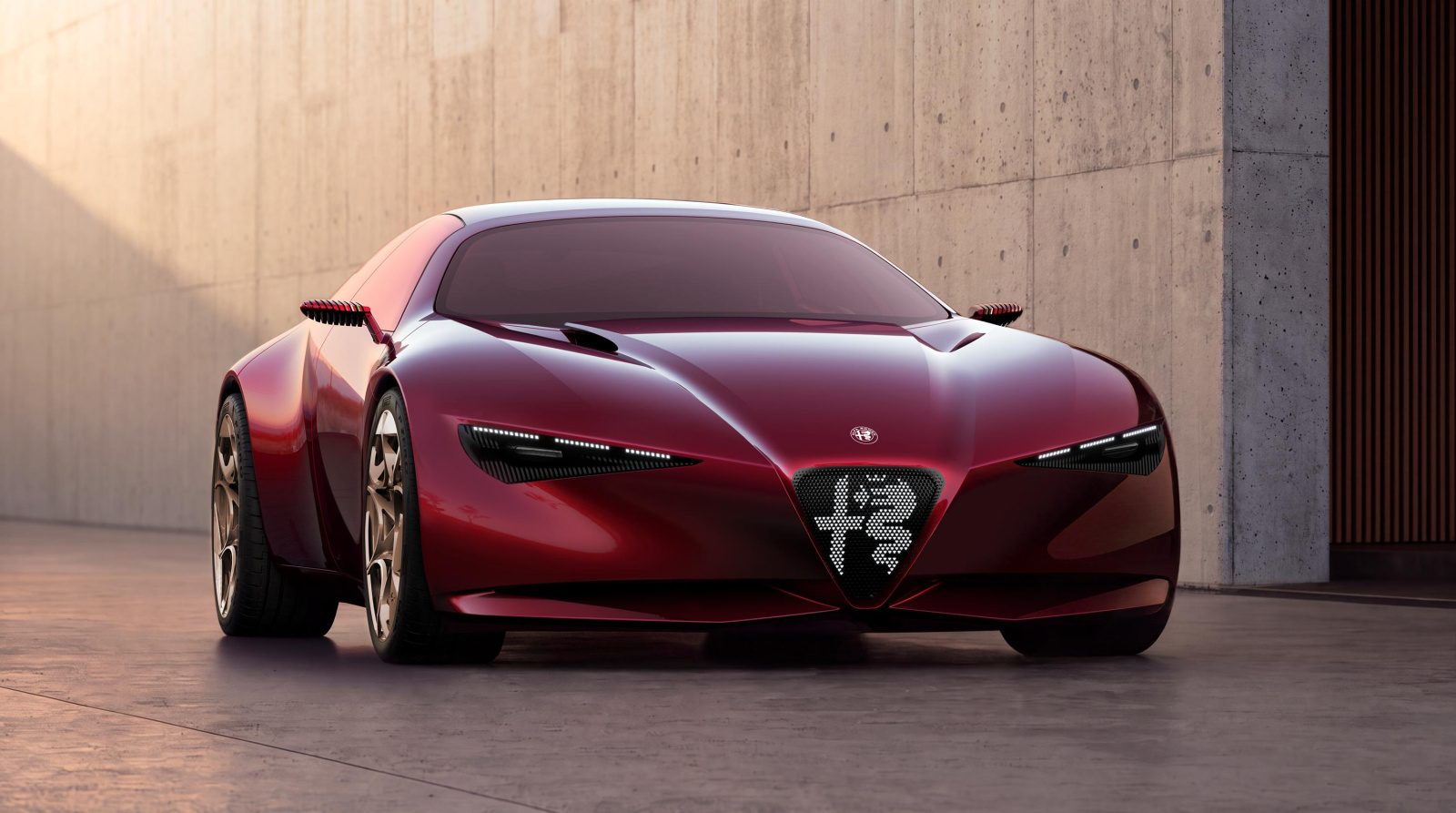 Alfa Romeo revela Cuorerosso, cupê 2+2 e V6 híbrido