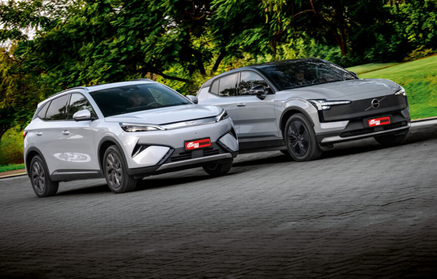 BYD Yuan Plus 2026 enfrenta Volvo EX30 Cross Country em duelo elétrico