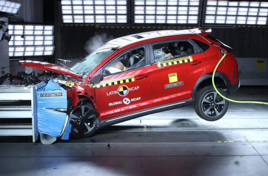 Chery Tiggo 2 leva zero no Latin NCAP e tem risco de incêndio