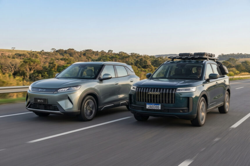 Compare BYD Atto 2 e Jaecoo 5: qual híbrido compensa R$160 mil?