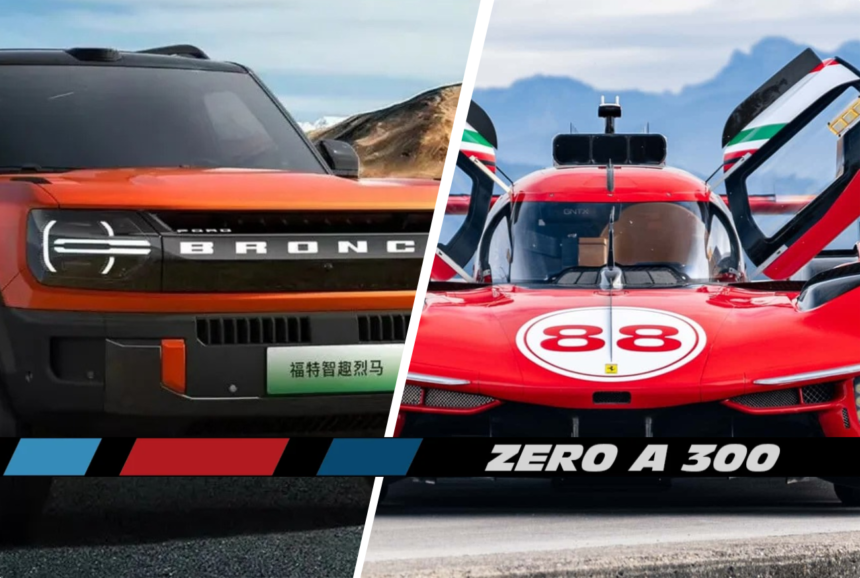 Ford lança Bronco híbrido de 422 cv no Brasil em 2027; Ferrari 499P à venda