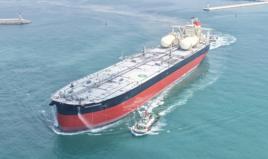 Kawasaki entrega superpetroleiro VLCC movido a GNL de 339,5 m