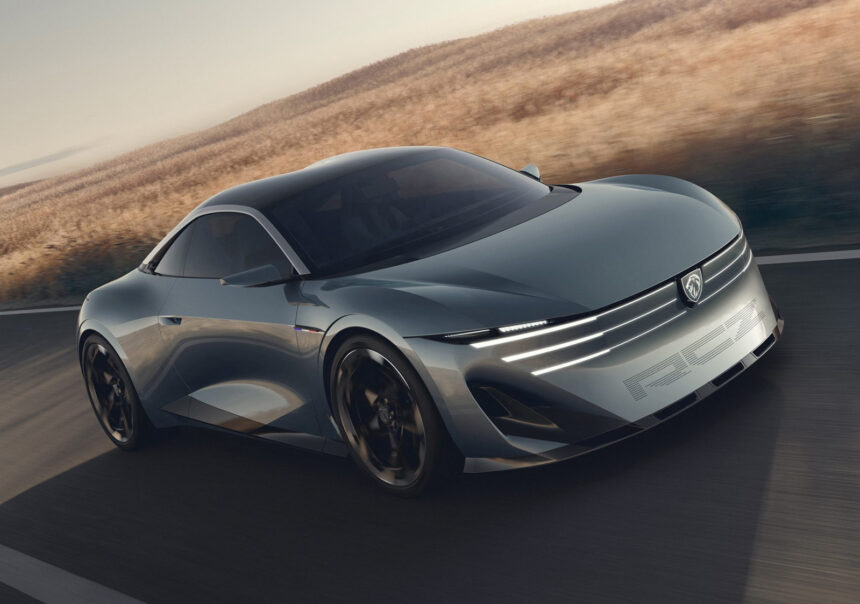 Peugeot apresenta RCZ Vision: cupê elétrico de 500 cv com recarga em 10 minutos