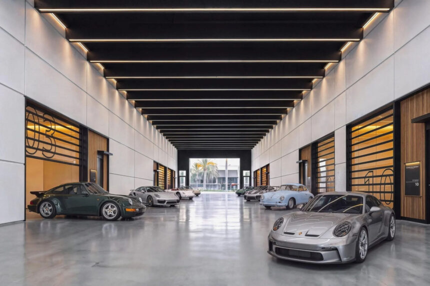 Porsche Design lança condomínios-garagem de luxo com spa e estúdios privados